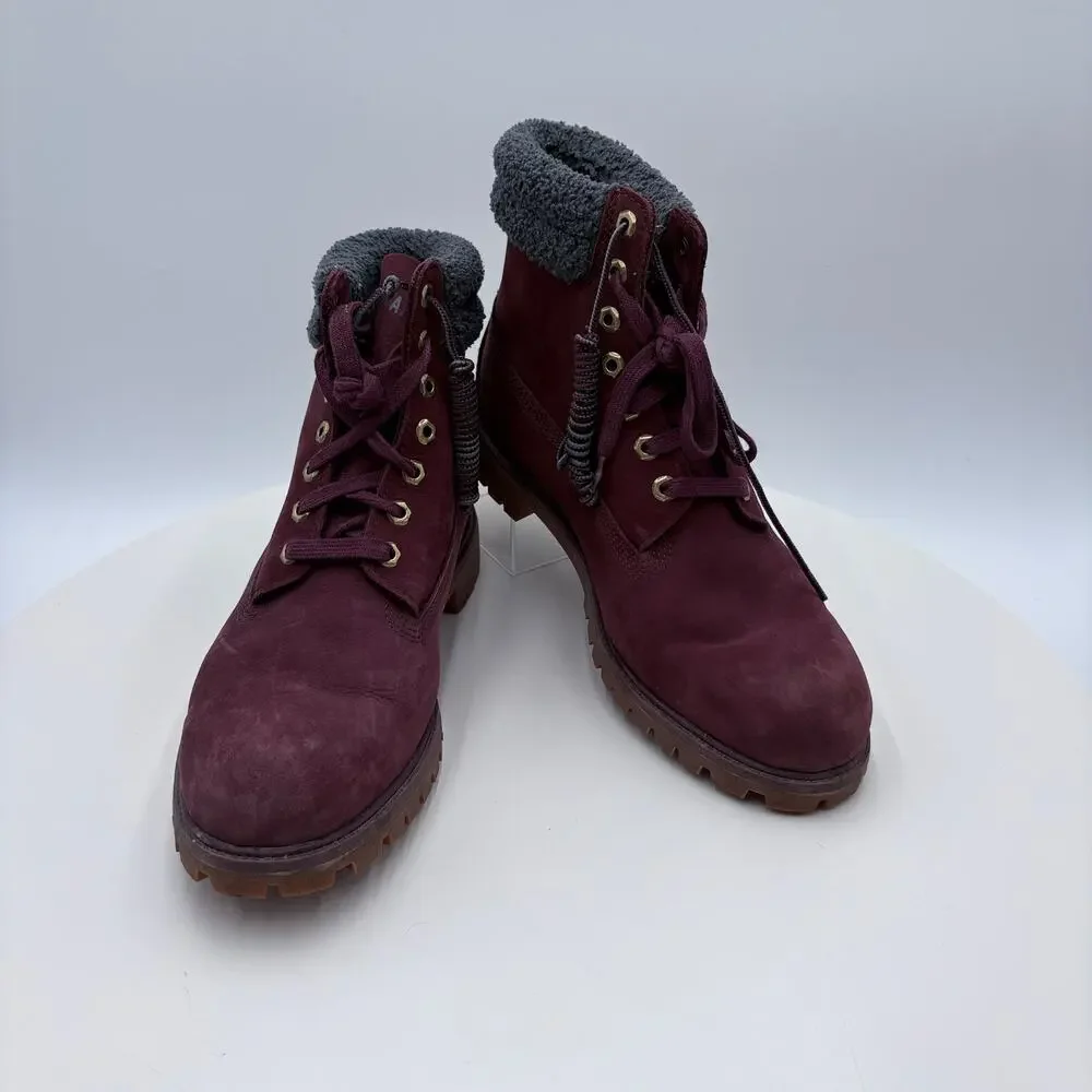 Timberland Men's burgundy boots